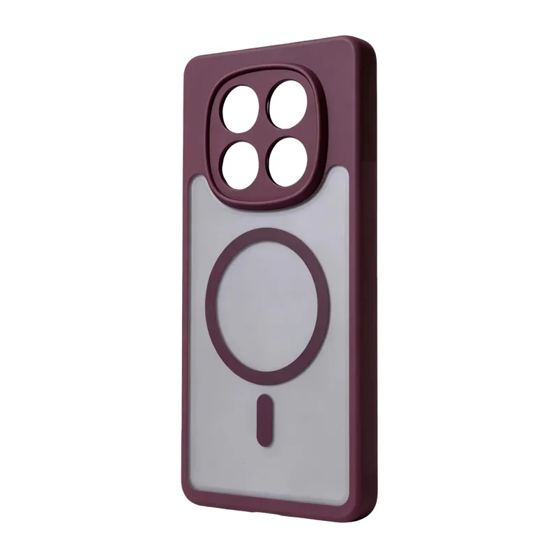 Redmi Note 15 Pro Plus 5G Loji Magsafe Kapak - Bordo