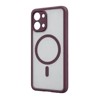 Redmi 15C 5G Loji Magsafe Kapak - Bordo