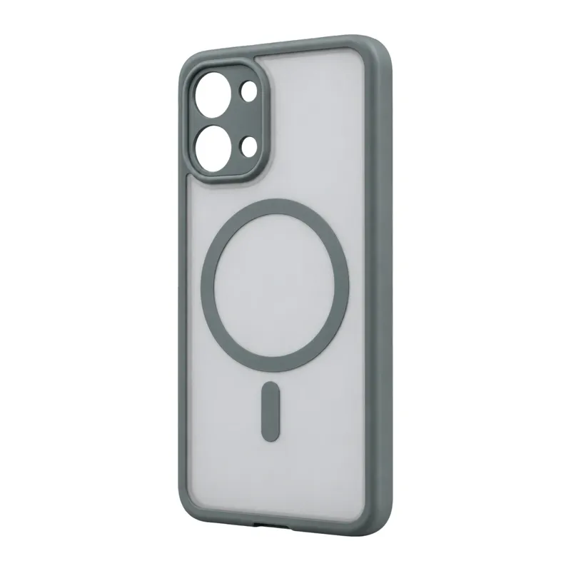 Redmi 15C 5G Loji Magsafe Kapak - Gri