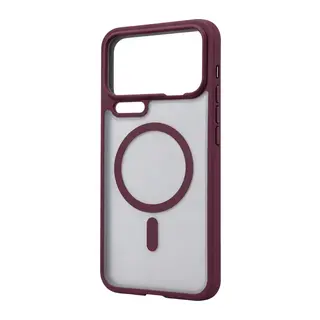 Mi 17 Pro Max Loji Magsafe Kapak - Bordo
