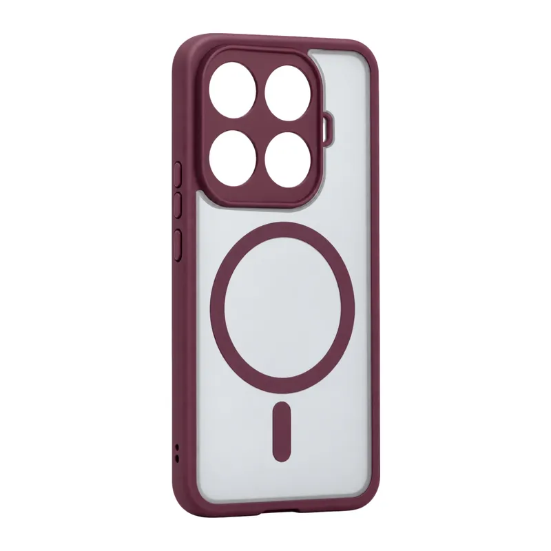 Mi 17T Loji Magsafe Kapak - Bordo