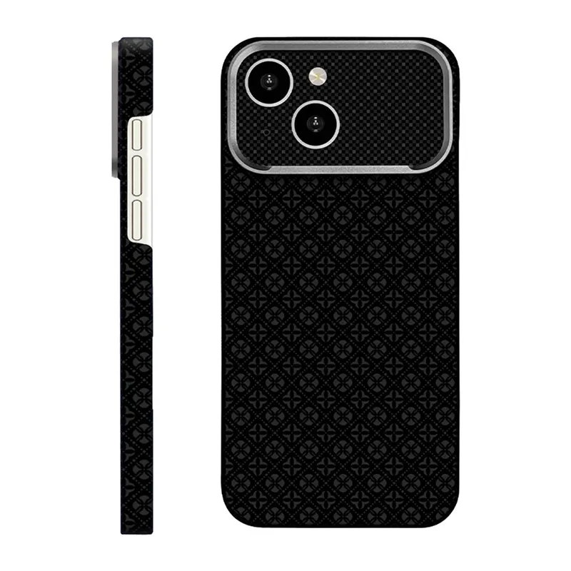iPhone 15 Deluxe Lensli Magsafe Kapak - Siyah