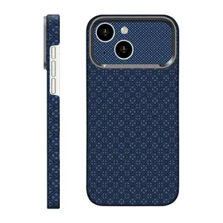 iPhone 15 Deluxe Lensli Magsafe Kapak - Lacivert