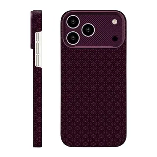 iPhone 18 Pro/17 Pro Deluxe Lensli Magsafe Kapak - Bordo