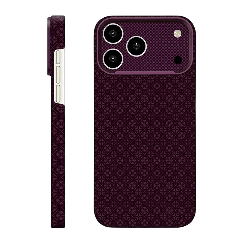 iPhone 18 Pro/17 Pro Deluxe Lensli Magsafe Kapak - Bordo