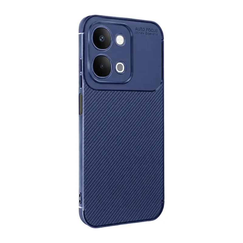 Vivo Y31d Auto Focus Karbon Kapak - Lacivert