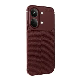 Vivo Y05 Auto Focus Karbon Kapak - Bordo