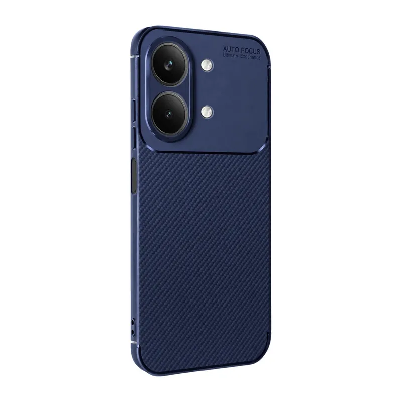 Vivo Y05 Auto Focus Karbon Kapak - Lacivert