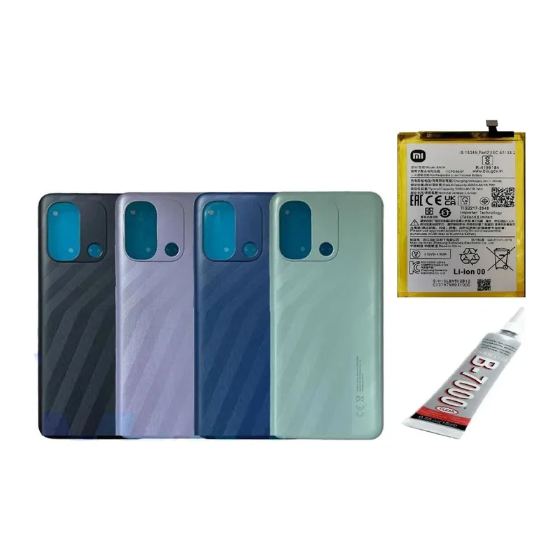 REDMİ 12C ARKA BATARYA KAPAĞI,BATARYA VE B7000 YA