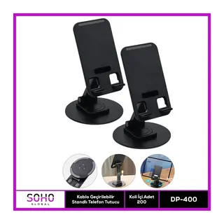 Kablo Geçirilebilir Telefon Tutucu