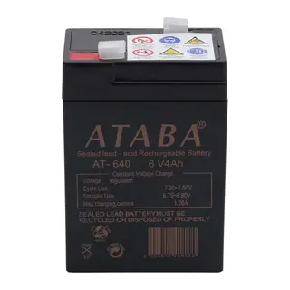 Ataba At-640 6v 4ah Işıldak Aküsü