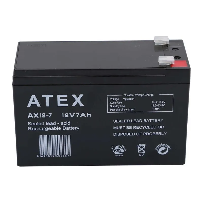 Atex Ax12-7 12v 7ah Akü