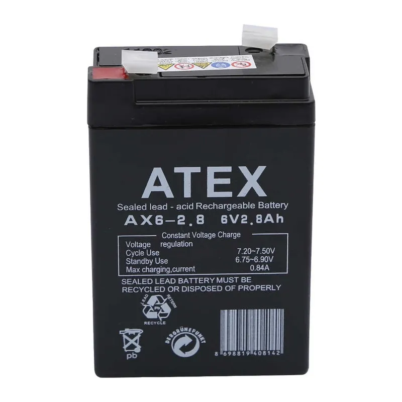 Atex Ax6-2.8 6v 2.8ah Akü