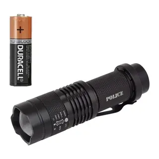 Cree Q5 Led Zoomlu Pilli Mini Feneri 14500 Pil İle Çalışma Özelliği