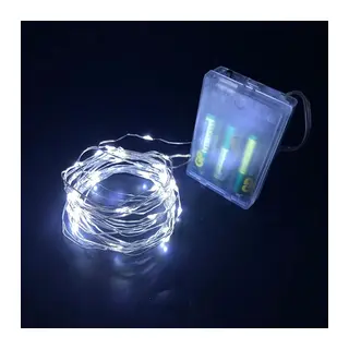 Gd957 Şerit Pilli Aydınlatma 3 Metre 30 Adet Beyaz Peri Led
