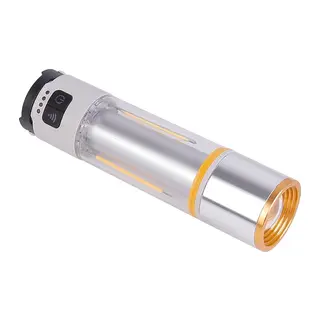 1000 Lümen Güçlü Aydınlatmaya Sahip Gold Gp-222 İle Kamp Gecelerini Aydınlatın Hem El Feneri Hem De Kamp Lambası Olarak Kullanılabilen Çok Fonksiyonlu Yapısı, Usb Şarj Özelliği Ve Dayanıklı Gö