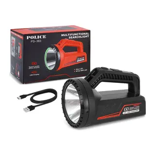 Ps-383 Şarjlı Spot Fener Güçlü Beyaz Işık, Kırmızı İkaz Modu Ve Şarj Göstergesiyle Acil Durumlarda Yanınızda. 19 Cm Kompakt Tasarımıyla Hemen Sipariş Verin
