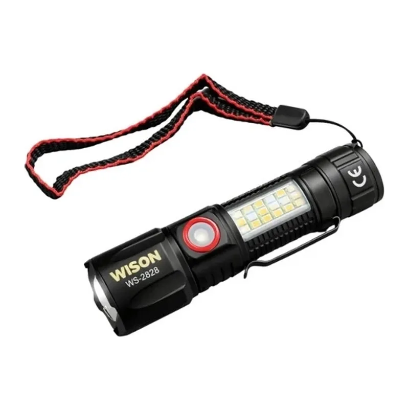Wison Ws-2828 1000 Lümen Mıknatıslı Usb Şarjlı El Feneri