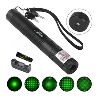 Wison Ws-503 100mw Desen Başlıklı Şarjlı Yeşil Lazer Pointer