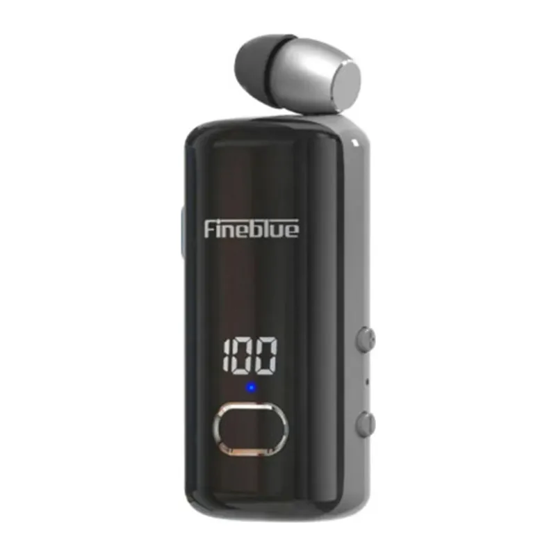 Fineblue F580 Dijital Göstergeli Makaralı Titreşimli Bluetooth Kulaklık Siyah