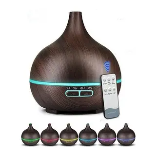 Hava Nemlendirici 7 Led Işıklı Aromatik Oda Kokusu 550 Ml Kahve Aroma Difüzörü Buhar Makinası