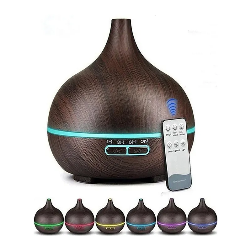 Hava Nemlendirici 7 Led Işıklı Aromatik Oda Kokusu 550 Ml Kahve Aroma Difüzörü Buhar Makinası