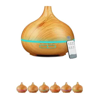 Hava Nemlendirici 7 Led Işıklı Aromatik Oda Kokusu 550 Ml Kahve Aroma Difüzörü Buhar Makinası