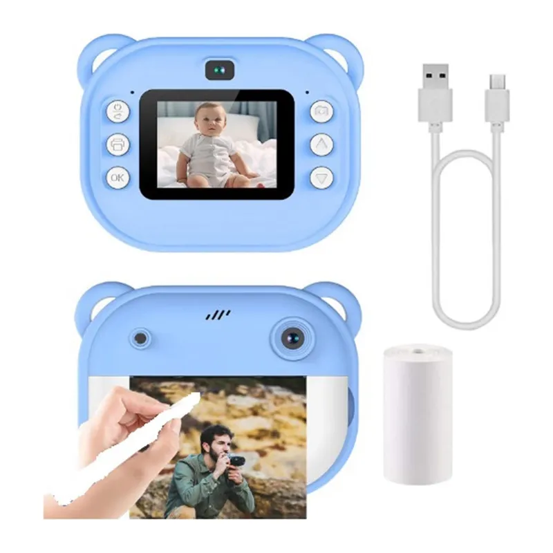 Dijital Video Kayıt Fotoğraf Çocuk Kamerası Anlık Termal Resim Kağıt Baskılı