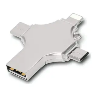 Otg 4in1 Cep Telefonu Çok Fonksiyonlu Usb Flash Bellek 64 Gb Type-c, Micro Sd Ve Kart Okuyucu