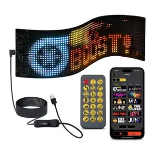 Led Panel Cama Yapışan Telefon Kontrollü Led Ekran Panel 16*64 Led Sayısı