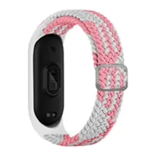 Xiaomi Mi Band 4 Kordon - Pembe-beyaz