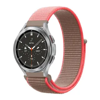 Watch 22mm Hasırlı Cırtcırtlı Kordon - Pembe