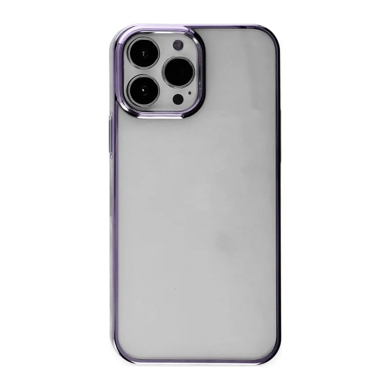 İphone 13 Pro Max Kılıf Element Silikon - Mor