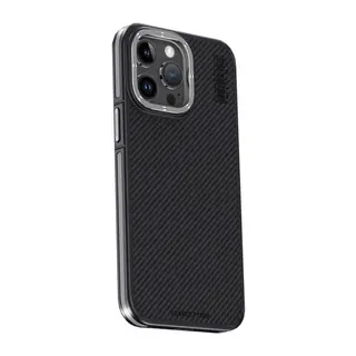 Joko İphone 15 Pro Max Kılıf Aramid 600d Kevlar Karbon Fiber Magsafe Kapak - Gri
