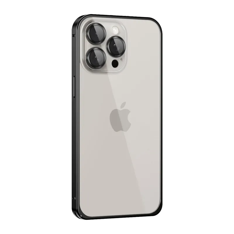 Joko İphone 15 Pro Metal Bumper Mat Kapak - Siyah