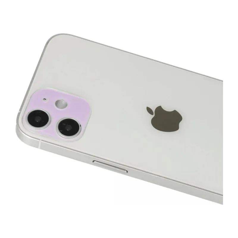 İphone 12 Rainbow Kamera Lens Koruma Cam - Mor