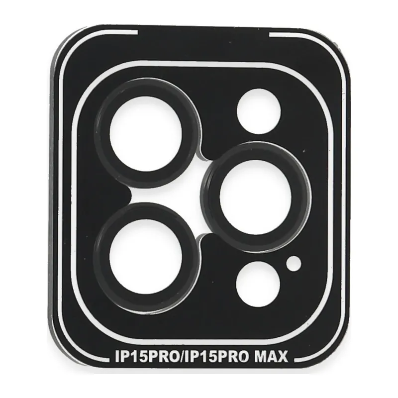 Joko İphone 15 Pro Max Pvd Metal Kamera Lens - Siyah