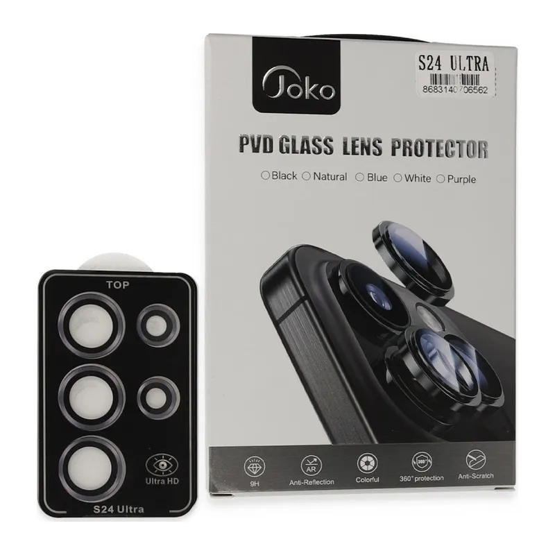 Joko Galaxy S24 Ultra Pvd Metal Kamera Lens - Derin Mor