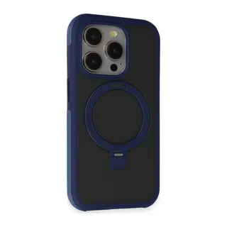 Joko İphone 15 Pro Zorda Airbag Magsafe Standlı Kapak - Lacivert