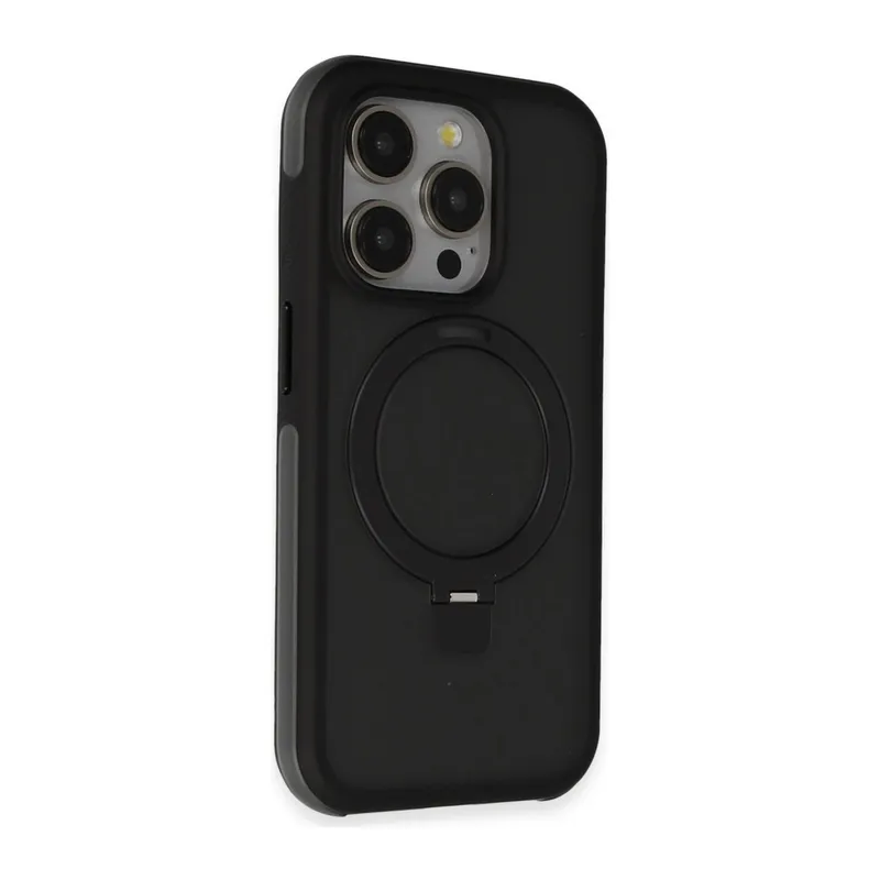 Joko İphone 15 Pro Max Zorda Airbag Magsafe Standlı Kapak - Siyah