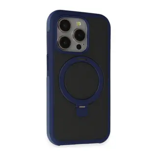Joko İphone 15 Pro Max Zorda Airbag Magsafe Standlı Kapak - Lacivert