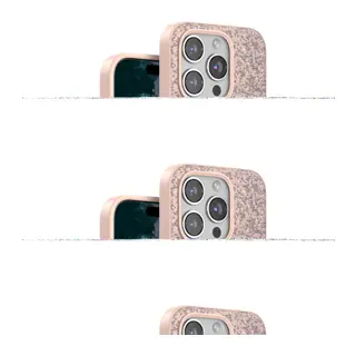 Onegif İphone 14 Pro Bright Simli Kapak - Pembe