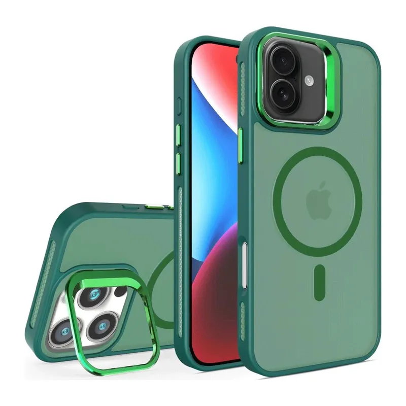 Joko İphone 16 Plus Flet Lens Magsafe Kapak - Koyu Yeşil