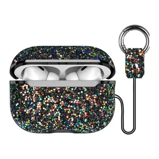Onegif Airpods 2 (2.nesil) Bright Simli Airpods Kapak - Siyah