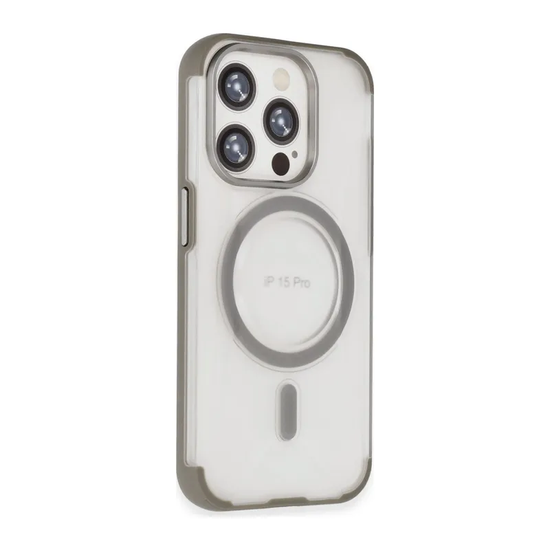 Joko İphone 15 Pro Max Hilton Magsafe Kapak - Titan Gri