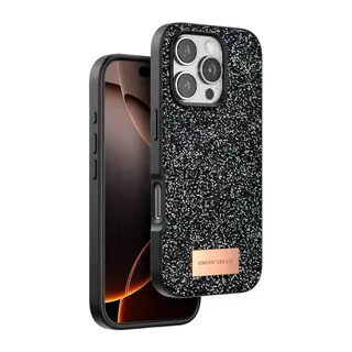 Onegif İphone 16 Pro Max Bright Simli Kapak - Siyah