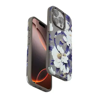 Onegif İphone 15 Pro Max Flower Series Magsafe Kapak - Gri