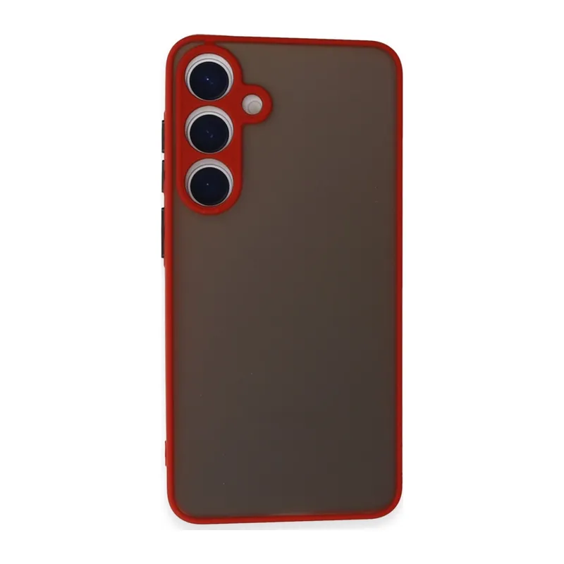 Galaxy S24 Kılıf Montreal Silikon Kapak - Kırmızı