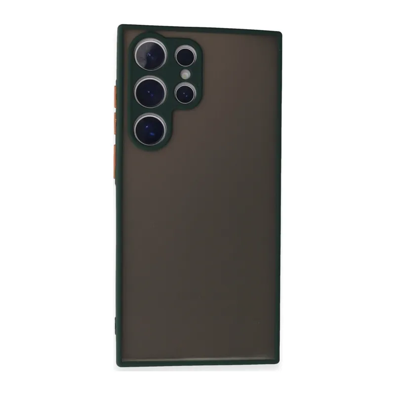 Galaxy S24 Ultra Kılıf Montreal Silikon Kapak - Yeşil