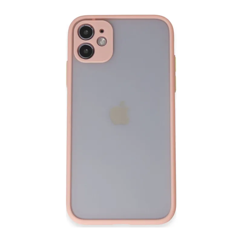 İphone 11 Kılıf Montreal Silikon Kapak - Pembe